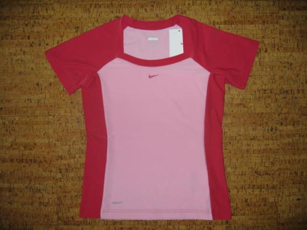 ナイキスポーツ・スクエアカット・ピンクに赤・実測M・新品拍卖