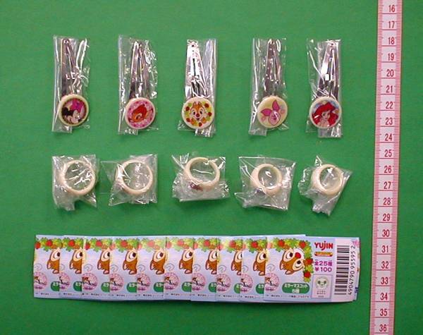 ガチャポン ディズニーアクセサリーグッズ4 10種ミニーピンどめ拍卖