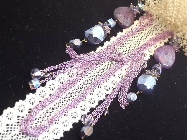 ♪40%OFFsale♪\3680- \2210 ガラス・ソーダライト・ラリエット拍卖