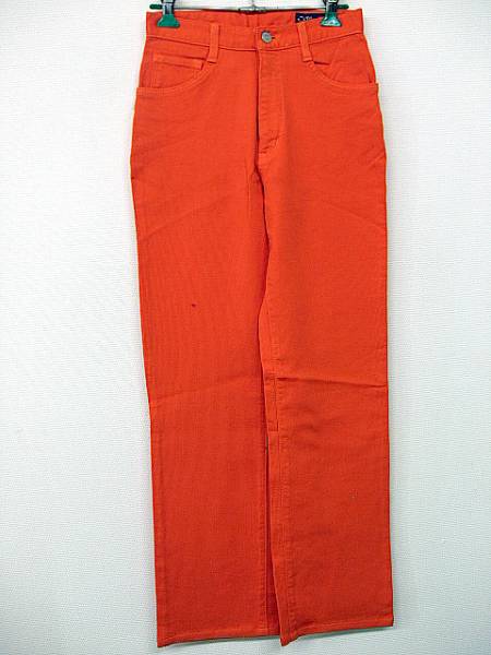ストレッチカラーパンツ(オレンジ)◆Wrangler キレイジーンズ拍卖