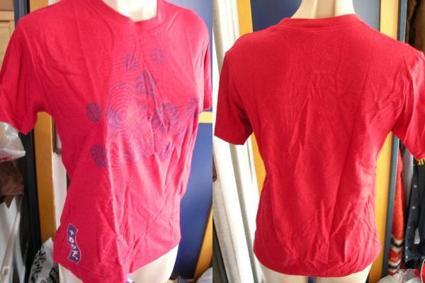 PEANUTS スヌーピー 和柄 Tシャツ ワインレッド色 Mサイズ SNOOPY拍卖