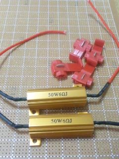LEDウインカー ハイフラ防止抵抗50W6Ω 2個セット拍卖