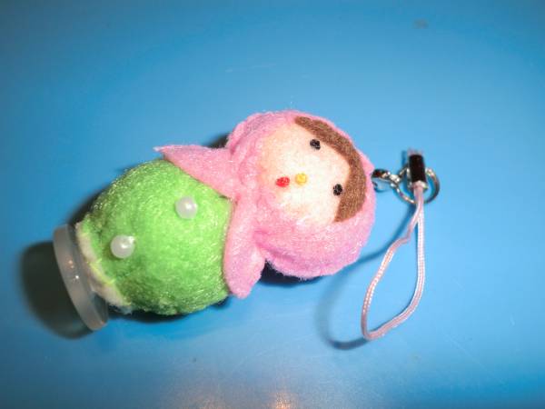 フェルト★ボールチェーン携帯ストラップマトリョーシカボタン拍卖