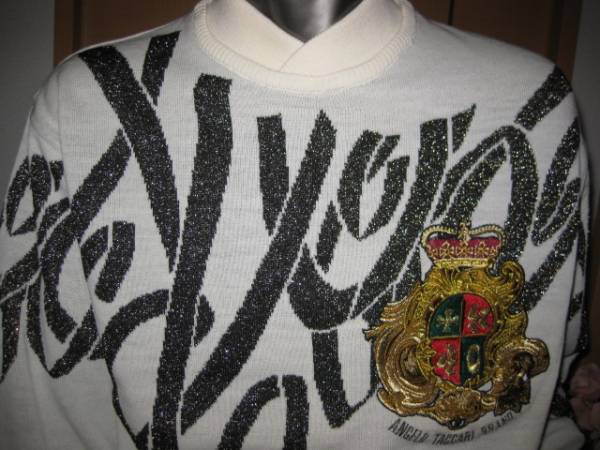 ★送料無料★新品/タグ付★ANGERO TACCARY/高級金糸刺繍×ラメセーター★M拍卖