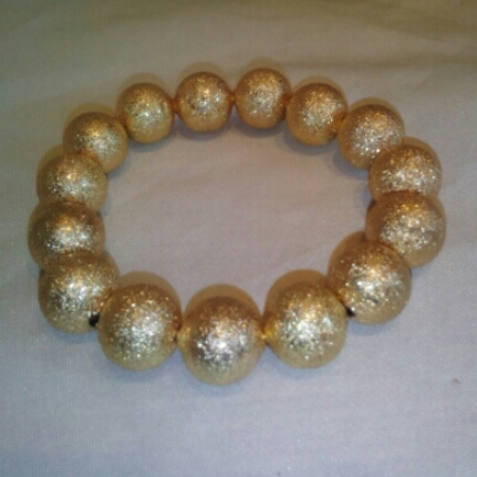 パール風ブレスレット:ゴールド【未使用品】拍卖