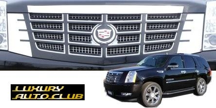 07UP キャデラック エスカレード グリルサイドアクセント グリルトリム ステンレス 鏡面 メッキ カスタム トリム カバ-高品質 専用設計拍卖