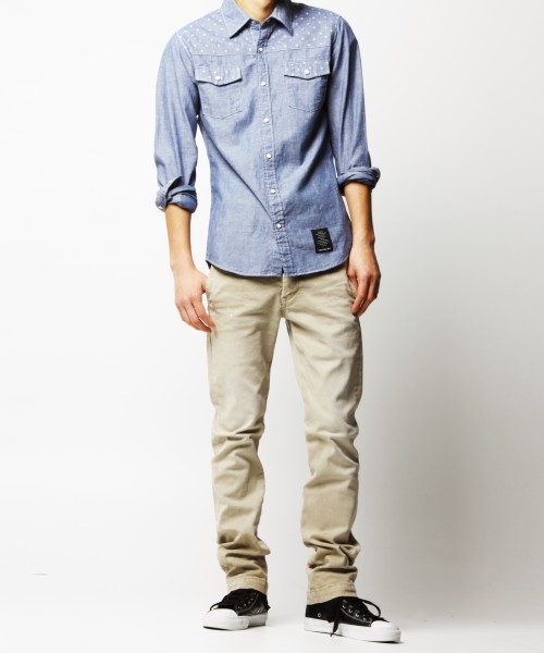 新品未使用VJP2078 w32日本製Made in Japan 【VANQUISH ヴィンテージストレッチタイトフィットチノパンツベージュ】メンズ 紳士拍卖