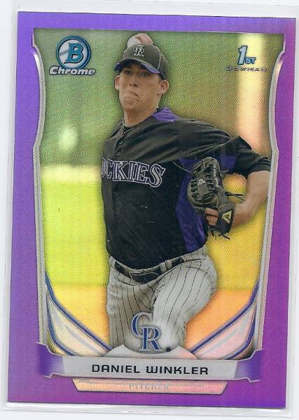 2014 Bowman Chrome Daniel Winkler Purple Refractor /150拍卖