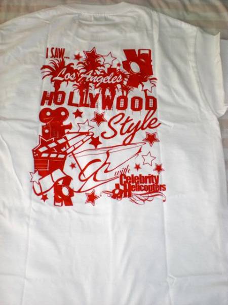 ◆今だけ送料無料!♪激レア/アメリカ/US企業!非売品ヘリコプターツアー会社/プロモ用/Tシャツ白拍卖