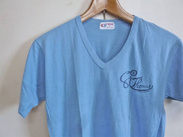 N495ビンテージ【ヴァージン諸島】スーベニアTシャツ/70s綿100%拍卖