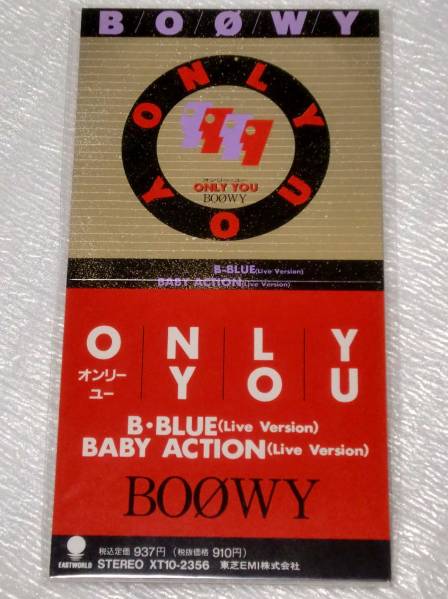 8cm CD BOOWY/ONLY YOU/B BLUE,BABY ACTION Live ver/未開封拍卖