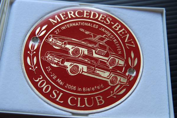 〇 Mercedes 300SL エンブレム Club Badge 2006 W90 benz ocitye メルセデスベンツ ロードスタークーペ W194 W198 独オーナークラブ 限定品拍卖
