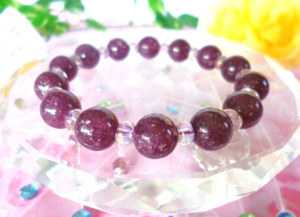 ☆変革の石★トラウマの克服★心の平穏☆高品質AAA☆モザンビーク産☆レピドライト☆ ☆ラベンダーアメジスト・オーラ☆ ☆10mm☆拍卖