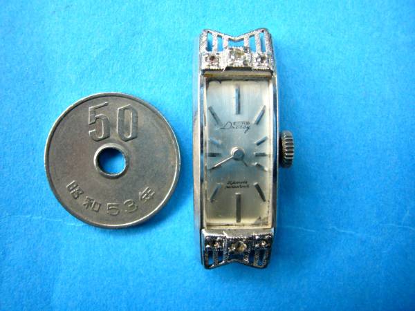 ジャンク品★シチズン*dressy*角型*婦人用手巻き腕時計★不動拍卖