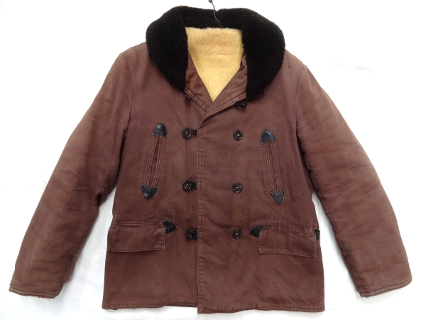 ビンテージ SEARS シアーズ ローバックス 希少 40S~50S ショールカラー 黒 襟ボア カーコート レア サイズ 18 ヘチマ襟 コットン S 相当拍卖