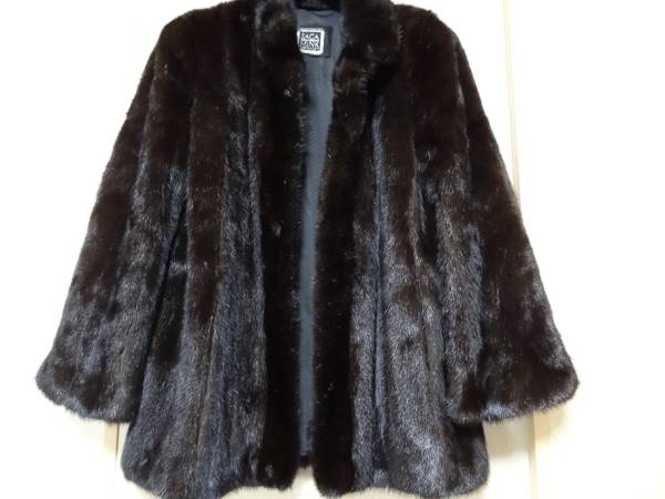 ★PARION(三越) パリオンSAGA MINK ハーフ毛皮コート ★拍卖