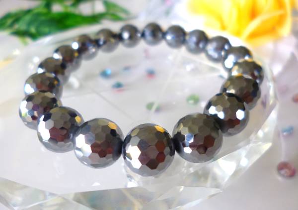 ★睡眠障害★肩こり★冷え症改善★高純度★1兆回の周波数☆テラヘルツ☆128面ミラーカット♪ ★10mm★ ☆16.5~17cm☆拍卖