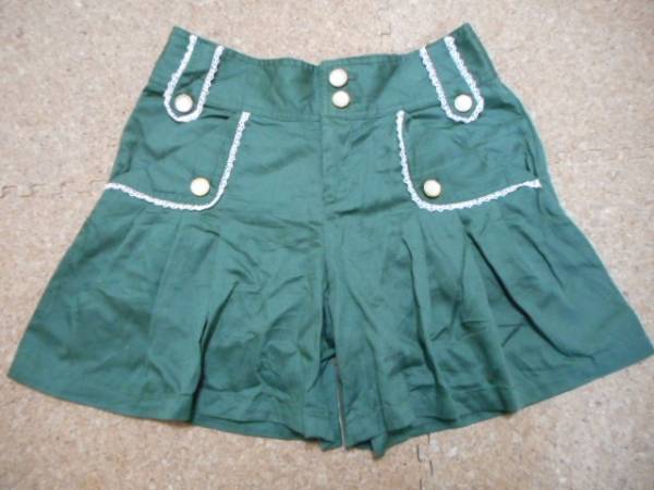 アクシーズファム ワイドショートパンツ モスグリーン M拍卖
