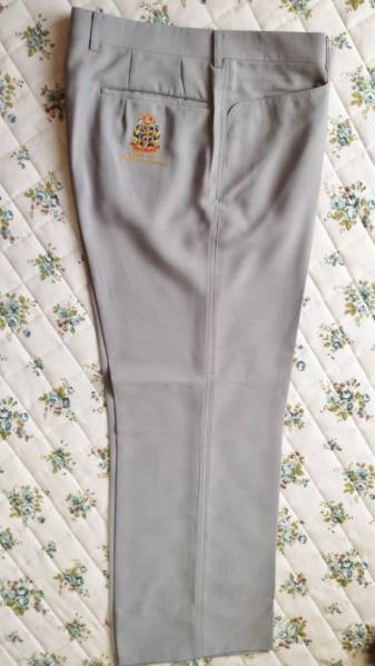 GREEN72★人気のライトグレー【刺繍】スラックス★ゴルフ等に拍卖