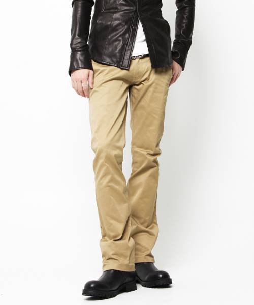 新品未使用MLB185 W42【MURDER LICENSEストレッチマジックシューカットチノパンツベージュ】【Black by VANQUISH】メンズ 紳士拍卖