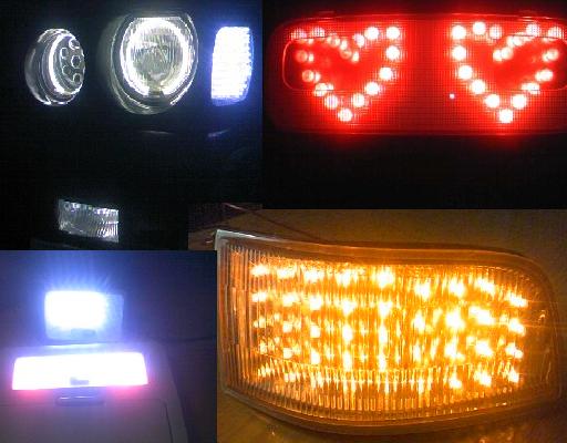 LEDテール自作用3色1500発&抵抗セット送料無料拍卖
