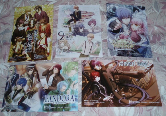 オトメイトフェアポストカード5枚(薄桜鬼ワンドオブフォーチュン拍卖