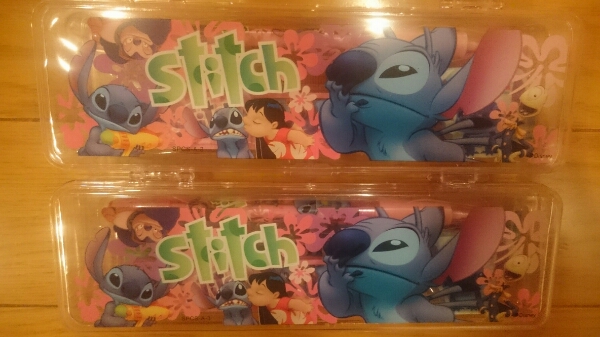ディズニー スティッチ ペンケース文具セット 未使用 2個セット拍卖