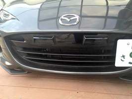 マツダ ロードスター 取付例 汎用ダミーダクト type 36 ブラック カーボン クロムメッキ 通気 バンパー エアロ スポイラー ボンネット 車拍卖