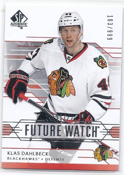 14-15 SP Authentic Klas Dahlbeck RC /999拍卖