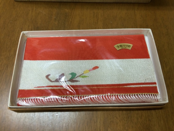 帛紗ばさみ(懐紙入れ)3 手織り綴れ 正絹 宗八作 (茜)371拍卖