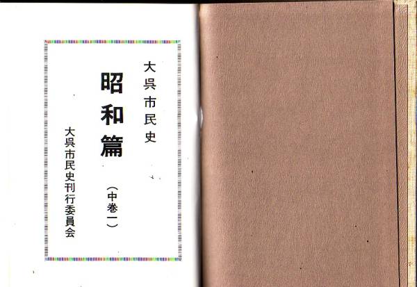 大呉市民史 昭和篇 中巻1中巻2 2冊セット 弘中 柳三 (編集)拍卖