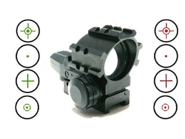 オープンダットサイト拡張トリプルレイル赤緑4パターンドットs拍卖