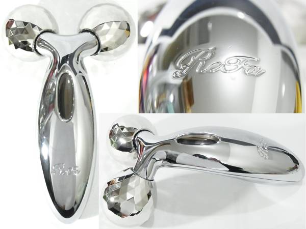 即決は送料無料 展示品ReFa CARATリファカラット プラチナムコート美顔ローラー ソーラー電流確認済みリフトアップ フェイスMTGマッサージ拍卖