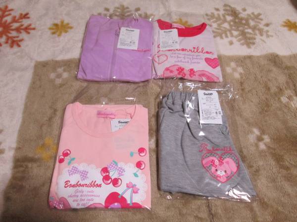 ☆新品♪ぼんぼんりぼんパーカ・長Tほか5点セット130cm☆拍卖