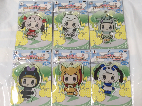 即! でんぱ組.inc アクリルプレートキーホルダー あにまる 全6種拍卖