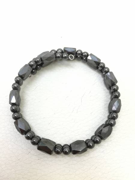 【ブレスレット】約40cm 磁気のようにくっつく 磁石 メタルグレー色 拍卖