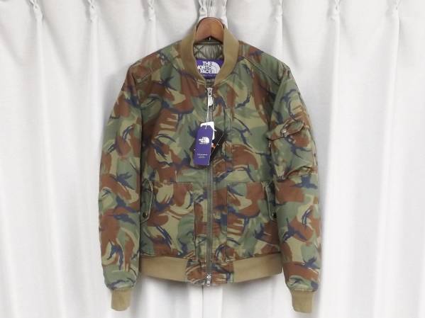 ノースフェイス パープルレーベル × ナナミカ MA-1 迷彩 THE NORTH FACE PURPLE LABEL nanamica 光電子 プリマロフト PRIMALOFT 送料無料拍卖