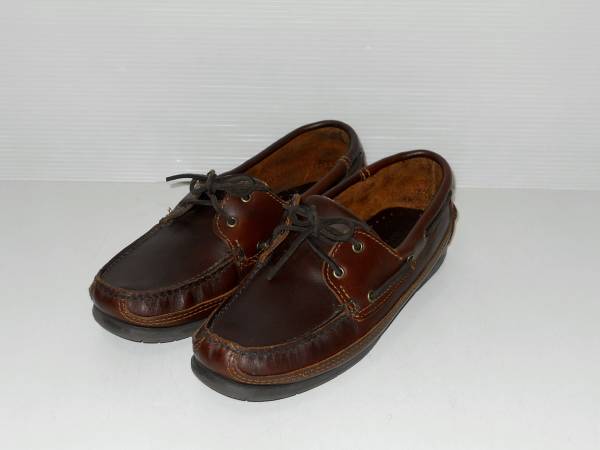 Minnetonka  ミネトンカ  本革 レザーモカシンシューズ 10   こげ茶       (3E タ拍卖