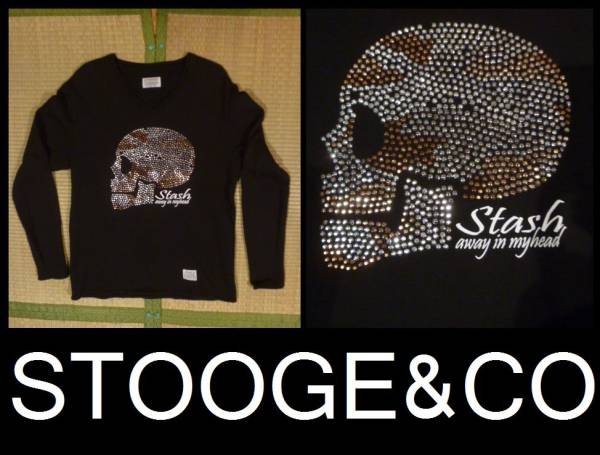 STOOGE&CO ストーギー スカル ボーン 骨 ラインストーン Mサイズ拍卖