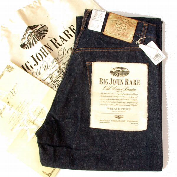 (99999)デッドストック BIGJOHNビッグジョンRAREレアR-001レプリカ ジーンズW31 (Deadstock 未使用 ノンウォッシュ 当時物)拍卖