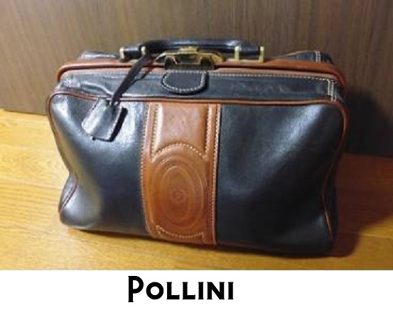 年代物 ポリーニ ボストンバッグ 旅行バッグ POLLINI ビジネスバッグ かばん カバン拍卖