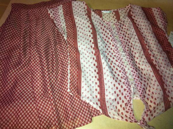 【同梱不可!】ブラ・スカ セット M♪赤系×柄♪インド製拍卖