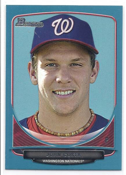 2013 Bowman Draft John Costa Blue /500拍卖