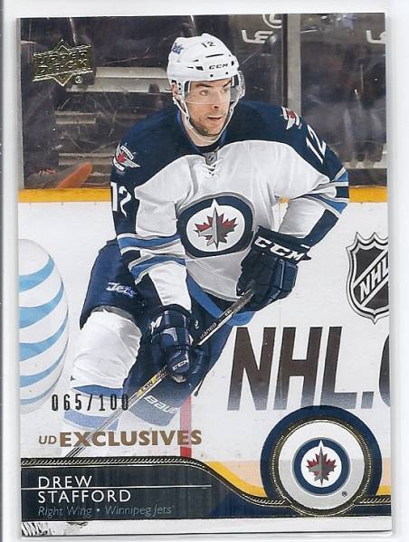 14-15 UD Update Drew Stafford UD Exclusives /100拍卖