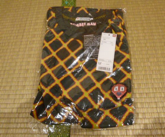 【新品】1点限り ボンバーマン ワッペン Tシャツ Mサイズ ファミコン ハドソン 半袖 シャツ ドット絵 ゲーム 正規品拍卖