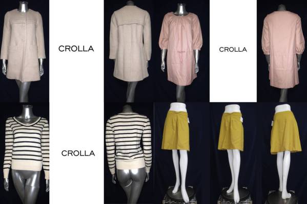 二点落札で送料無料! C43 未使用 4点 SET クローラ CROLLA コート & ワンピ & スカート & ニット レディース アウター トップス拍卖