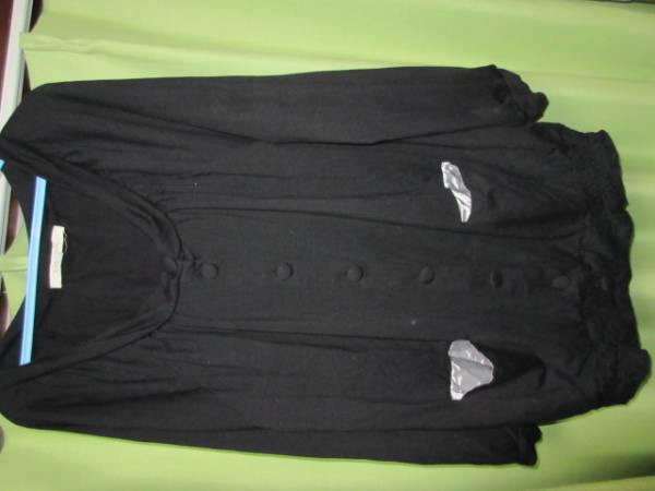 ○サイズM RAW EDGE 黒 カーディガン●拍卖