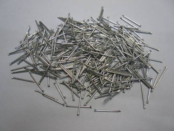 32mm/ユニクロメッキ/パネル釘/スチール/鉄/ネイル/小頭/釘/#16×32mm/200g拍卖