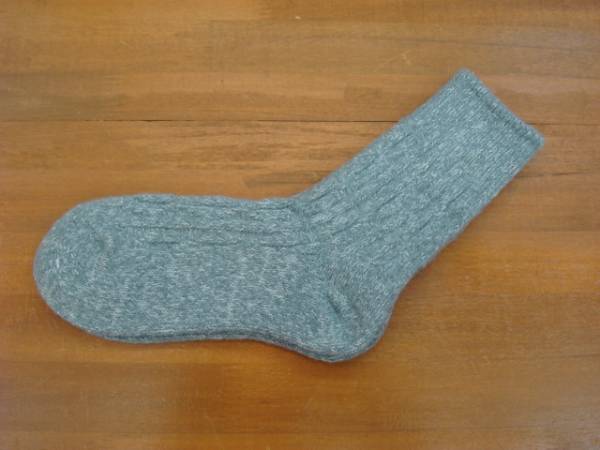 新品Mauna Kea(マウナケア)ソックス WOOLケーブル MENS Gray拍卖