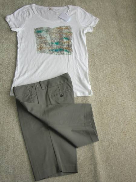 全国送料無料♪新品大きいサイズJ.CREWジェイクルーレディース大きいサイズのTシャツ/ビーズがゴージャス&素敵♪拍卖